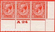 SG. 419 N34 (1). 1d Scarlet. A fine totally UNMOUNTED MINT control " A24 B73464