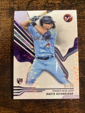 2024 Topps Pristine Davis Schneider Rookie Purple Pristine Refractor #81/99