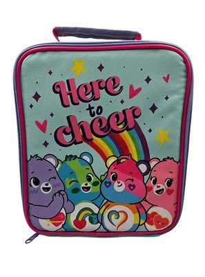 Care Bears ''Here to Cheer'' isolierte Lunchtasche - offiziell lizenziert - neu mit Etikett 24 cm