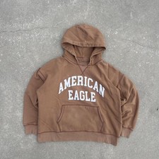 vintage y2k American Eagle brown hoodie