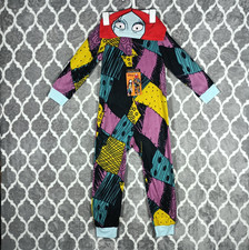 Disney Nightmare Before Christmas Pajamas Girls S 6/6X Hooded Sally Union Suit