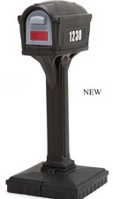 Simplay3 American Home Dig-Free Easy Up Classic Mailbox, Black, 50 inches Height