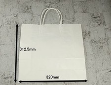 Sac Rappy n°3, uni blanchi (non imprimé), poignées rondes cordon