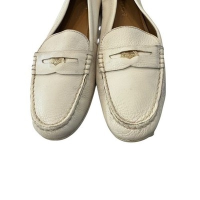 Coach “Penny” Cream Leather Slip-on Flats Loafers 10 | eBay display picture 3