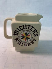 Vintage Michter's Whiskey Advertising Water Pitcher/ PUB JUG Good Used Condition