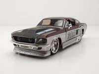 Ford Mustang GT 1967 Silber Kupfer Harley Davidson Modellauto 1:24 Maisto
