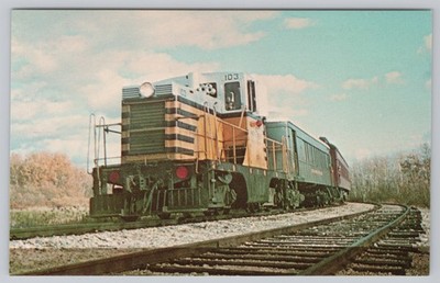 Postcard Greater Winnipeg Water District Railway Locomotive Number 103 in 1975