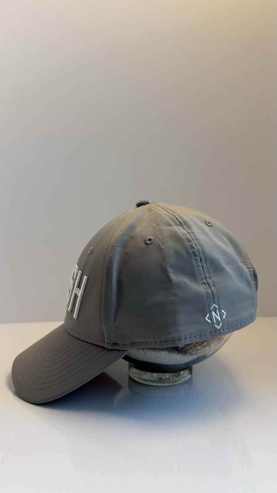 NASH Gray Baseball Cap Adjustable Snapback Hat Po… - image 5
