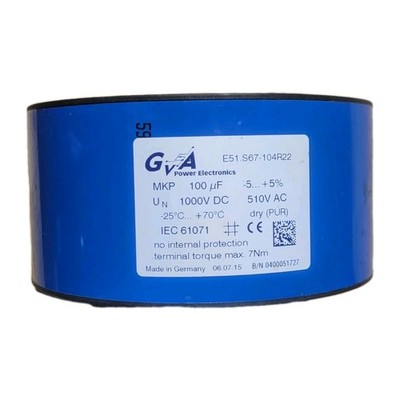 GVA MKP Kondensator 100µF 1000VDC 510VAC Power Electronics IEC61071
