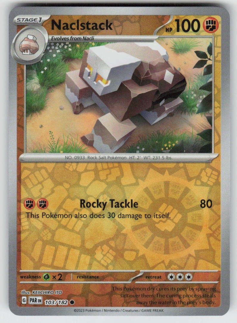 Naclstack 103/182 Common Paradox Rift Pokemon Reverse Holo Near Mint