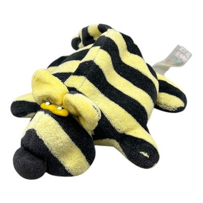 Bebe Perlsacktier Maus Ratte Plüsch Stofftier 12cm Schwarz Gelb Gestreift Beans
