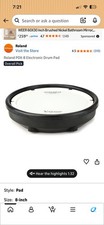 Roland V-Drums PD-8H 8" Dual Zone Electronic Drum Pad TD313 TD316 TD513