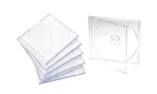 Maxtek 10.4 mm Standard Single Clear CD Jewel Case with Assembled Clear Tray,...