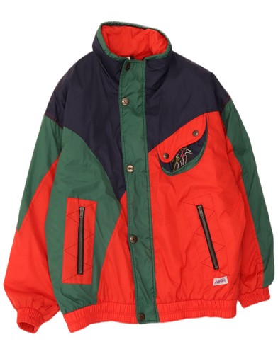 Giacca da sci uomo Hibernia UK 42 grande rosso colorblock poliammide DQ01 - Foto 1 di 3