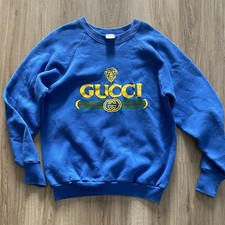 Vintage Rare 90s Gucci NYC Sweatshirt Crewneck  Made In U.S.A Fruit Of The Loom
