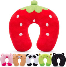 Travel Pillow for Kids,Cute Animal Toddler Neck Pillow for Boys Girls,Soft Neck