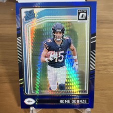2024 Panini Donruss Optic - Rated Rookie Rome Odunze #286 Blue Hyper Prizm (RC)