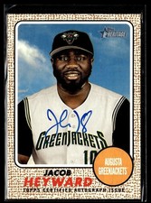 2017 HERITAGE MINORS REAL ONE AUTO JACOB HEYWARD GIANTS