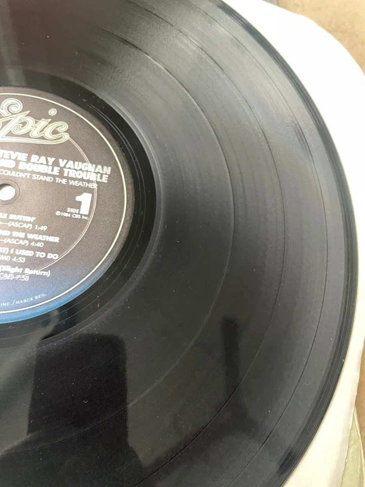 Stevie Ray Vaughan ~ Couldn’t Stand The Weather LP 1984 1st Press Vinyl EX - Image 3 of 3