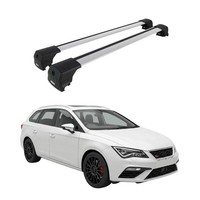 DachträGer GrundtäGer FüR Seat Leon Cupra ST III 2015-2020 Aluminium Silber 2X