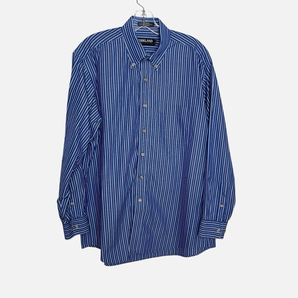 Kirkland Signature Men Shirts Lot 5 Button Down 16 16.5 Cotton Non Iron Casual - Image 2 of 4