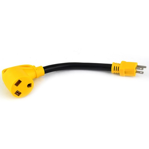 15 Amp to 30 Amp RV Adapter Cord 12 Inch, 5-15P to TT-30R Dogbone Electrical - Picture 4 of 7
