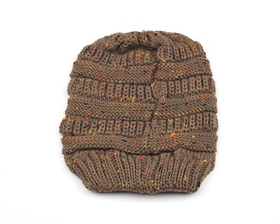 帽子 everyone low gauge speckled knit cap peekaboos-classic-cable-knit-