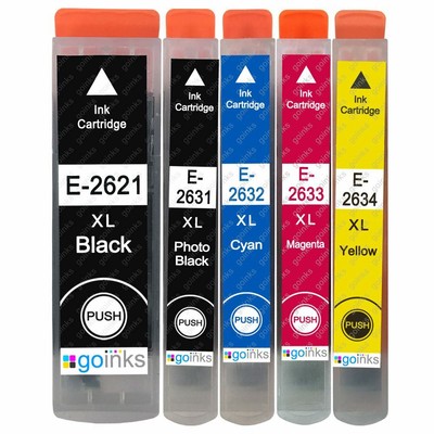 Kit 10 Cartucce Inchiostro Per Epson XP-520/XP-615/XP-710/XP-820 - Compatibili Go Inks