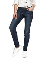 Arizona Damen Jeans Jeanshose Zipper (Dark Blue, 36) L4317
