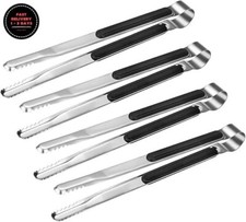 Paquete de 4 pinzas de cocina de acero inoxidable de primera calidad pinzas.2024