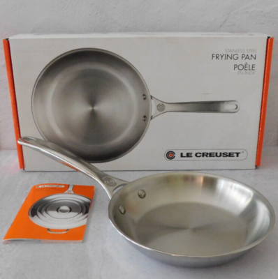 Le Creuset Stainless Steel Frying Pan Ssp2000 Size 8 for sale