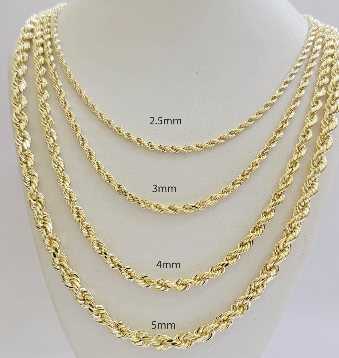 Rope Chain Mens Gold Chain With Weight Thick Men's Kilo Dookie