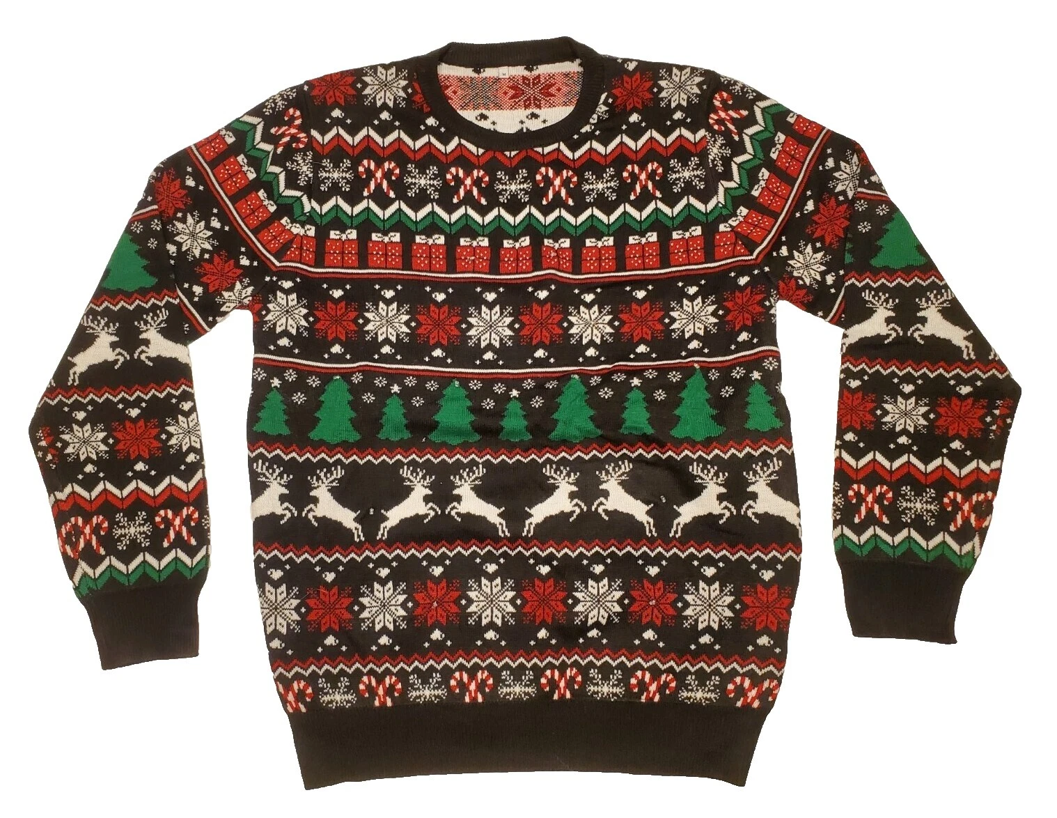 Multicolor Christmas Crewneck Sweaters for Men