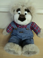 Vintage 1997 Tyco Real Talkin Bubba Redneck Talking Bear Plush 16" - No Glasses