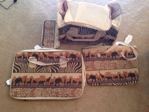 Canvas luggage set 4 pieces