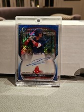 2023 Bowman Mega Box CUTTER COFFEY Chrome Mojo Refractor Auto Blue /150 #BMA-CC 