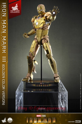 Hot Toys QS024 Iron Man Mark 3 Golden Color 1/4 Limited Action