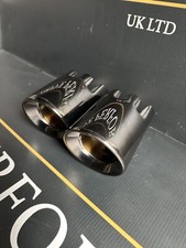 Puntas de escape de acero inoxidable cromado negro de 3,5" BMW Serie 4 F32 F33 F36 435 440 i N55