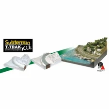 Kato N Woodland Scenics Subterrain T-Trak Module Kit w/ Unitrack Corner K28886