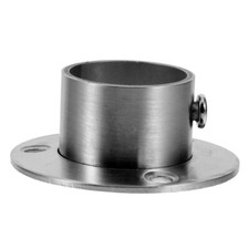 Stainless Steel Pole Flanges Shower Curtain Rod Holders Closet Rod Brackets