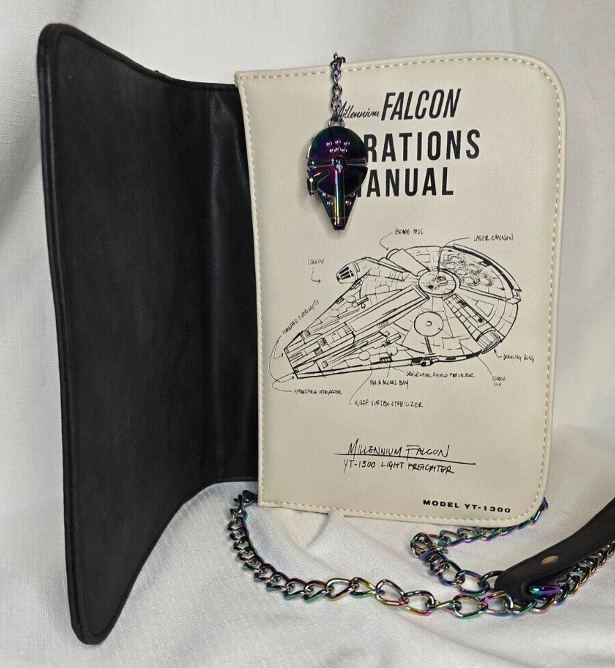 Star Wars Millennium Falcon Operations Manual Crossbody Bag • Blueprint Purse - Image 4 of 4