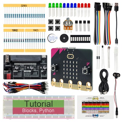 Freenove Basic Starter Kit for BBC micro:bit V2 Blocks Python Code 162 Items
