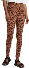Wild Fable Women's High-Waisted Classic Leggings Leopard Print, Brown, M