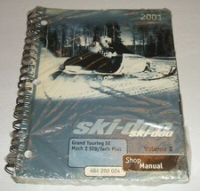 Skidoo 2001 Mach Z Service Manual Vol 2 Grand Touring Se Std Tech Plus Ski doo