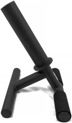 Olympic Tib Curl Bar - Tibialis Bar for Knee and Shin Strengthening (Black)