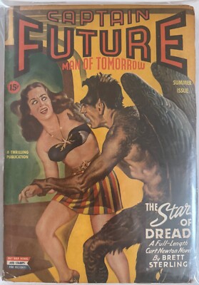 Captain Future comic sience fiction  Better Publications 1940-1944 USA VG4.0