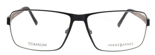 Monturas de gafas para hombre Jhane Barnes Quadrangle BK 56-14-140 negro titanio - Imagen 2 de 3