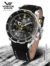 Vostok Europe Anchar Cronografo Quarzo 6S21 510A584 Nuovo
