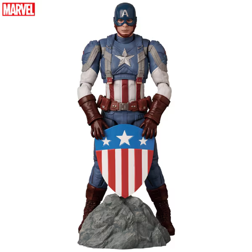 MAFEX No.220 CAPTAIN AMERICA Classic Suit Medicom Toy Action Figure Japan New - Picture 3 of 23