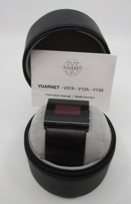 TA1327 VUARNET DIGITALE UHR SCHWARZ RUNDES LEDERGEHÄUSE Ref. V12A173